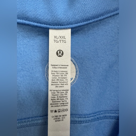 Lululemon Scuba Oversized Funnel-Neck Half Zip in Aero Blue (SEE DESCRIPTION) - Picture 9 of 10